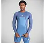 Venum Attack Rashguard met lange mouwen, marineblauw