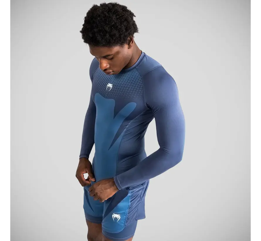 Venum Attack Rashguard met lange mouwen, marineblauw