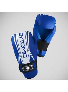 Bytomic Blauw/witte Bytomic Axis V2 Point Fighter-handschoenen