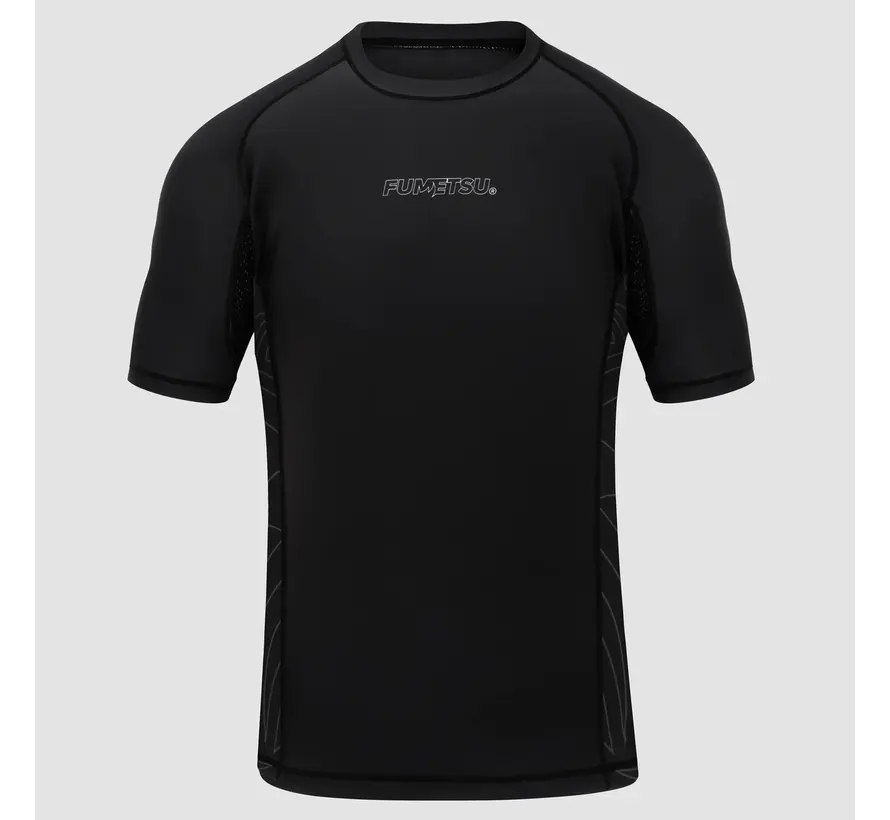 Fumetsu Icon rashguard met korte mouwen, zwart