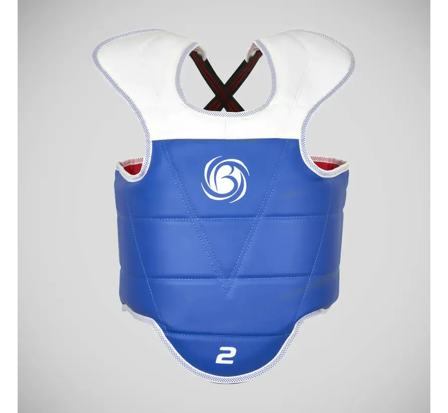 Rood/blauwe Bytomic Performer omkeerbare borstbeschermer