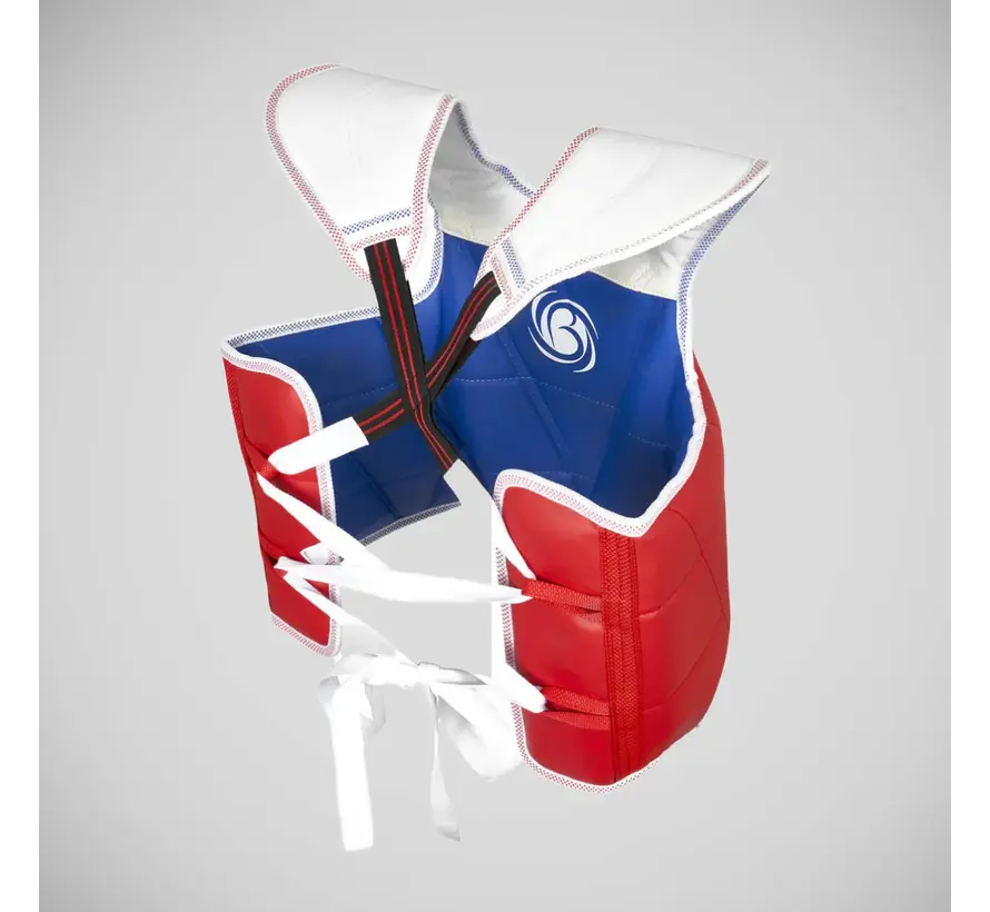 Rood/blauwe Bytomic Performer omkeerbare borstbeschermer