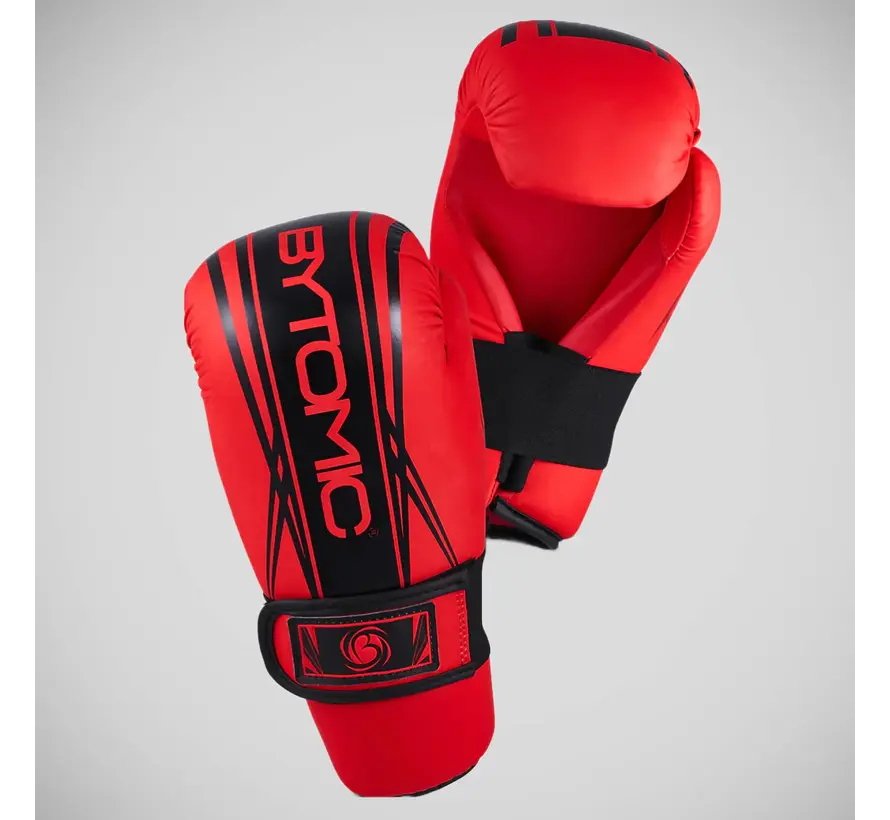 Rood/zwarte Bytomic Axis V2 Point Fighter-handschoenen