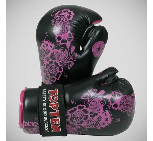 Top Ten Top 10 Pointfighter-handschoenen met bloemenmotief