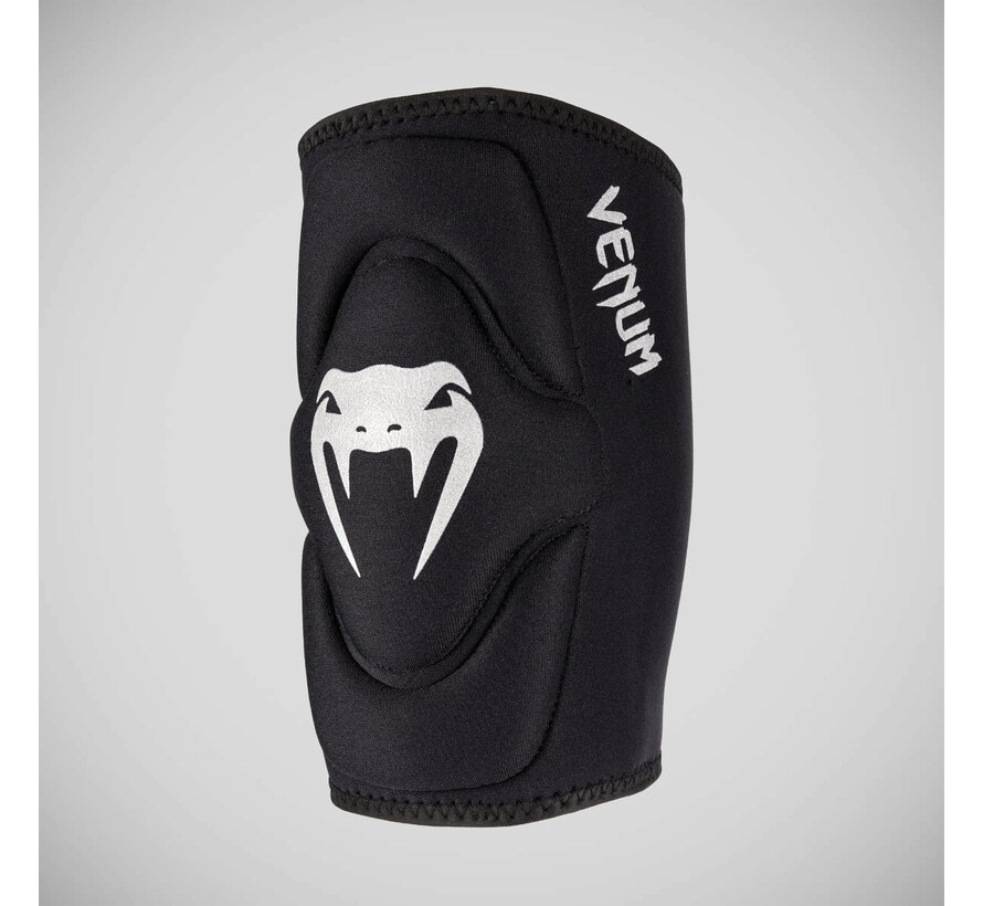 Venum Kontact Gel-kniebeschermers Zwart/Zilver