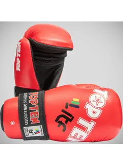 Top Ten Red Top Ten Open Hand ITF-handschoenen