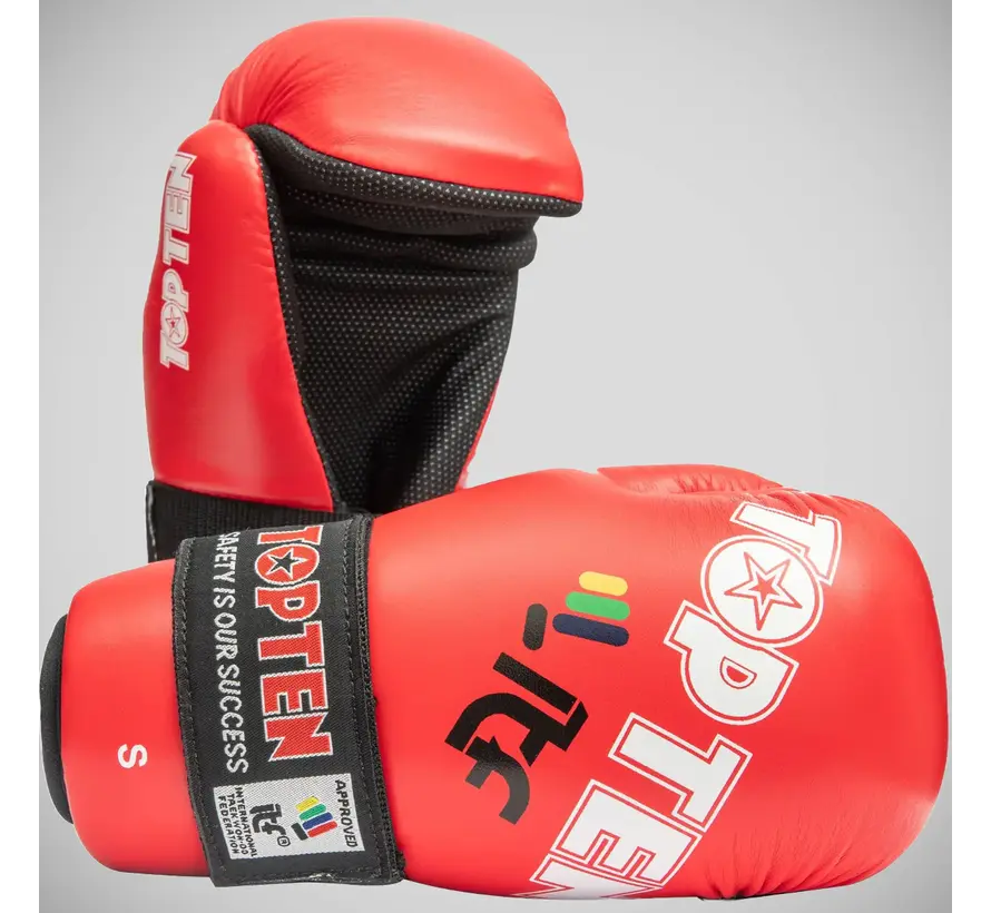 Red Top Ten Open Hand ITF-handschoenen
