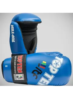 Top Ten Blauwe Top Ten Open Hand ITF-handschoenen