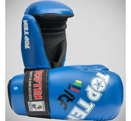 Top Ten Blauwe Top Ten Open Hand ITF-handschoenen