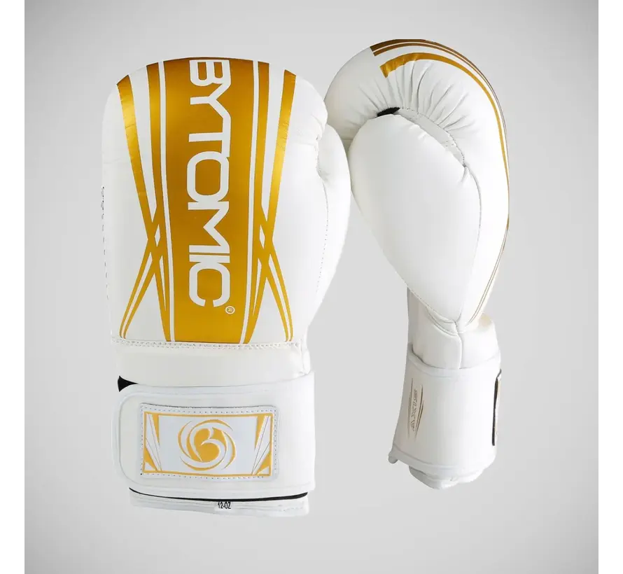 Wit/gouden Bytomic Axis V2 bokshandschoenen