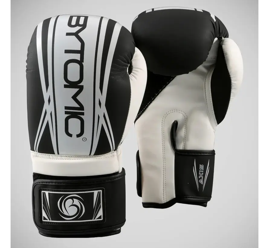 Zwart/witte Bytomic Axis V2-bokshandschoenen