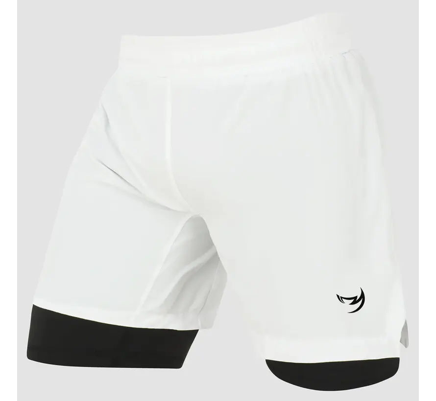 White Fumetsu Origins Dual Layer Shorts