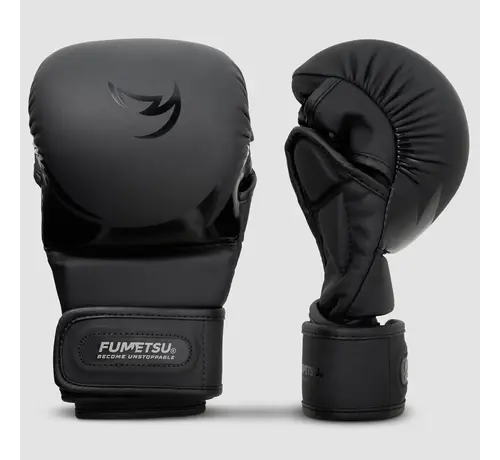 Fumetsu Zwart/Zwart Fumetsu Ghost S3 MMA-sparringhandschoenen voor kinderen