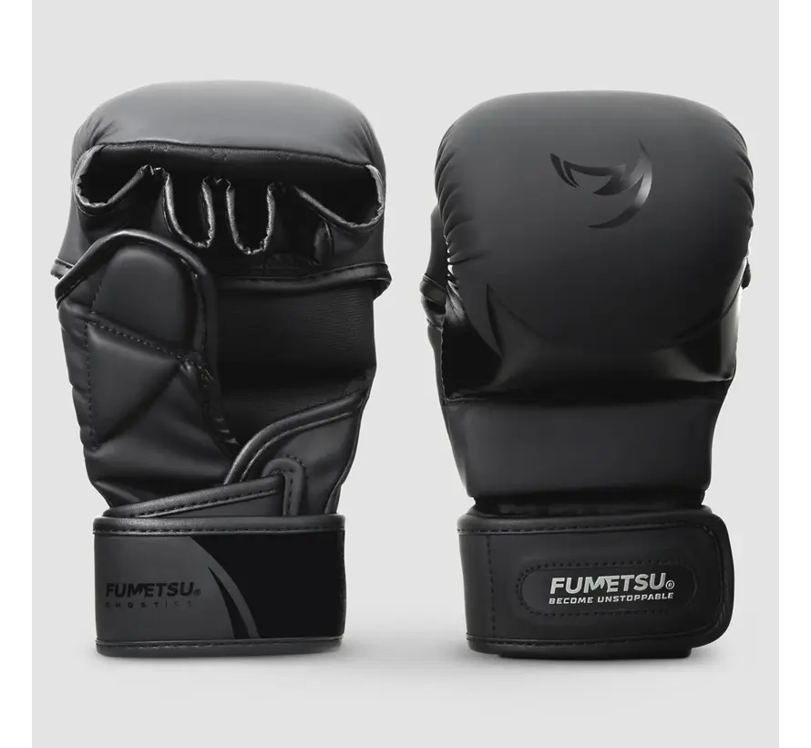 Zwart/Zwart Fumetsu Ghost S3 MMA-sparringhandschoenen voor kinderen