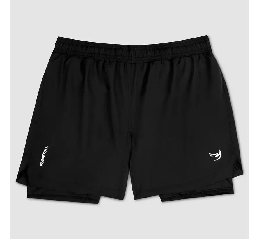 Zwarte Fumetsu Origins-short met dubbele laag