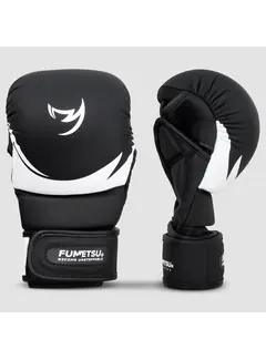 Fumetsu Zwart/witte Fumetsu Ghost S3 MMA-sparringhandschoenen voor kinderen