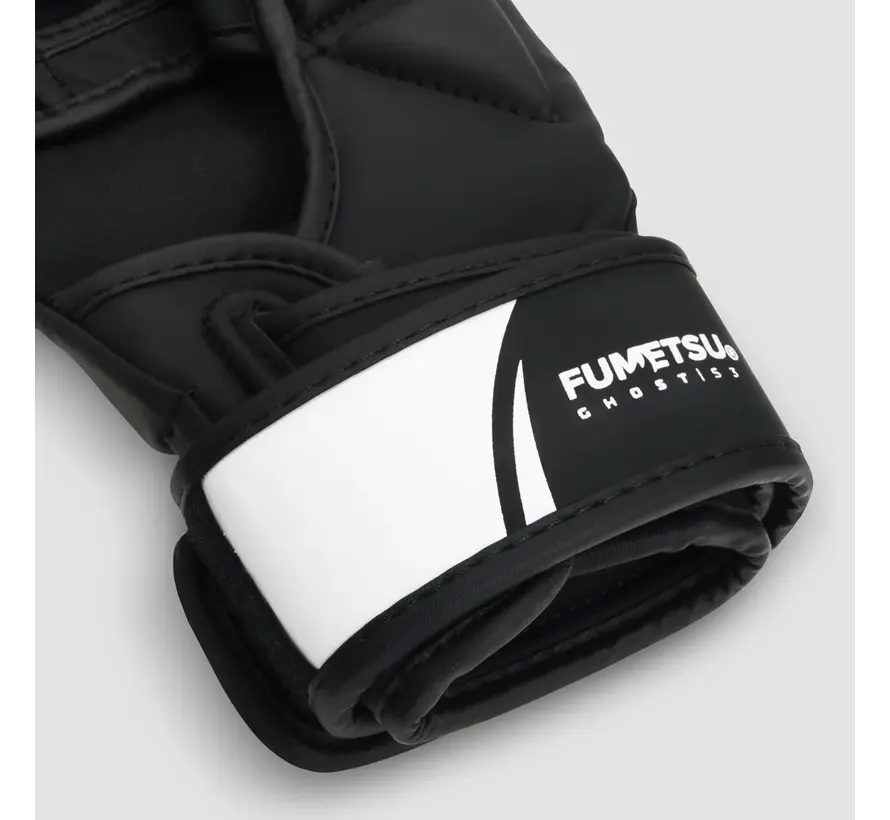Zwart/witte Fumetsu Ghost S3 MMA-sparringhandschoenen voor kinderen