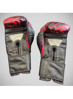 Rood/zwarte Century Brave bokshandschoenen voor jongeren