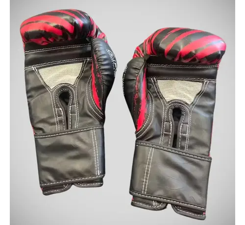 Rood/zwarte Century Brave bokshandschoenen voor jongeren
