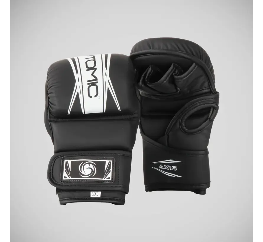 Zwart/witte Bytomic Axis V2 MMA-sparringhandschoenen
