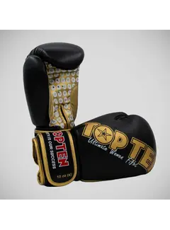 Top Ten Zwart/gouden Top Ten-bokshandschoenen voor dames