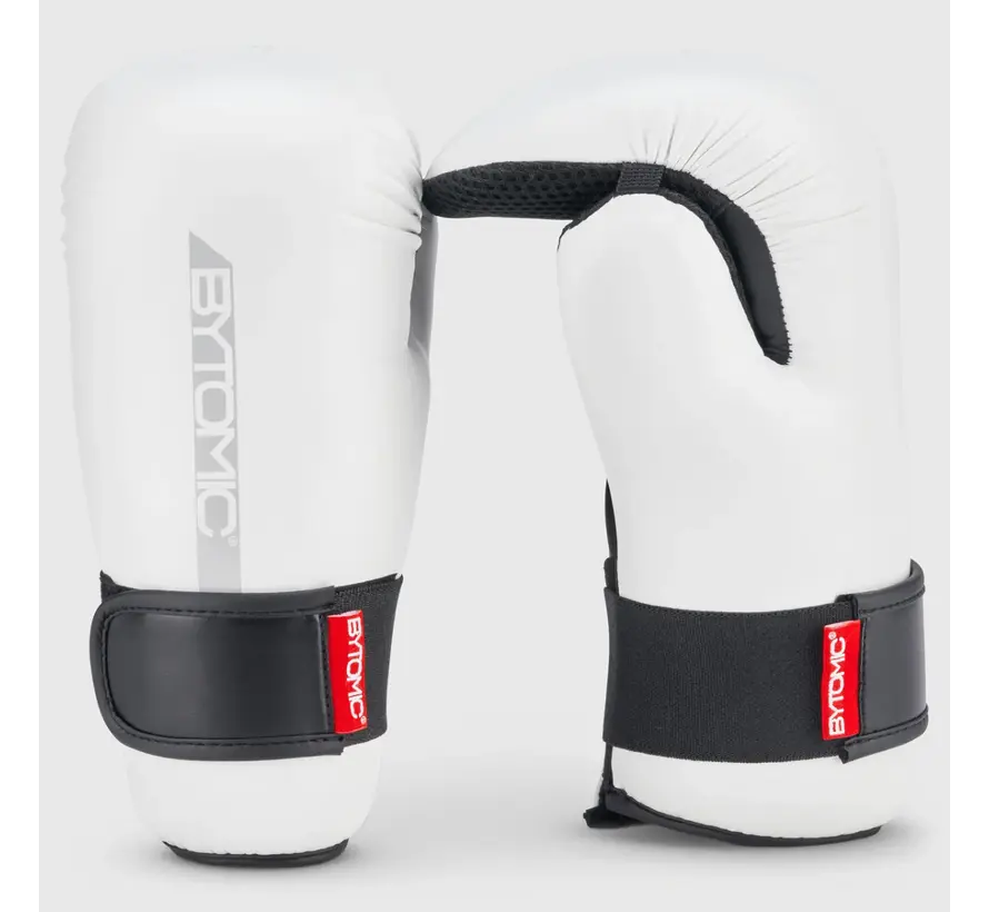Wit/grijze Bytomic Red Label Pointfighter-handschoenen