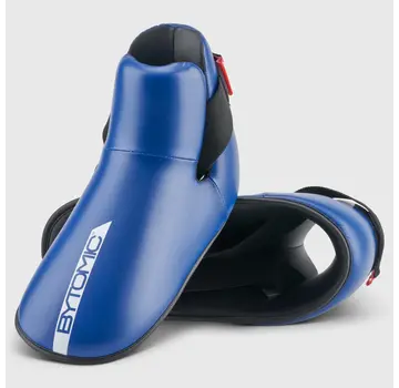 Bytomic Blauw/witte Bytomic Red Label Pointfighter-voetbeschermers