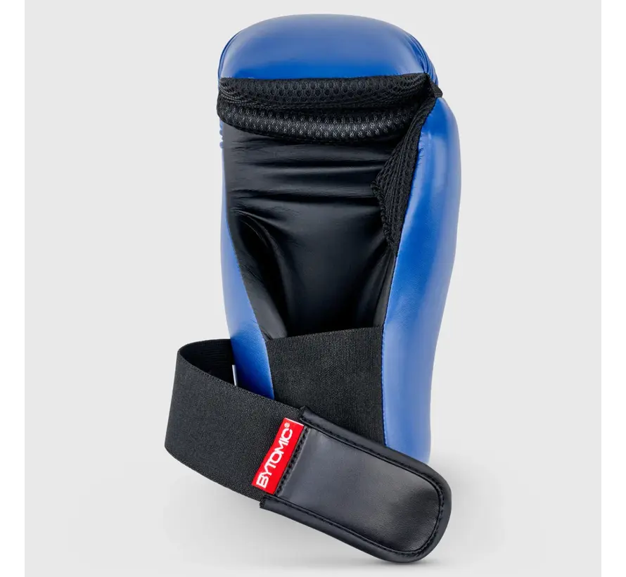 Blauw/witte Bytomic Red Label Pointfighter-handschoenen