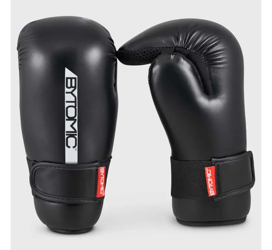 Zwart/witte Bytomic Red Label Pointfighter-handschoenen