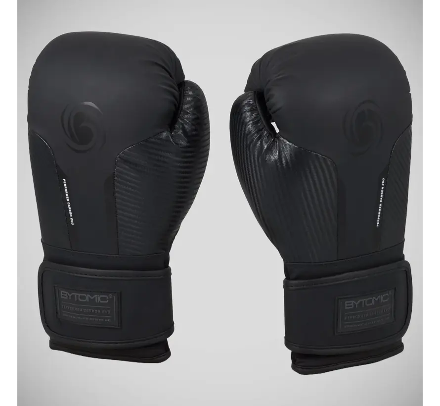 Zwart/Zwart Bytomic Performer Carbon Evo bokshandschoenen