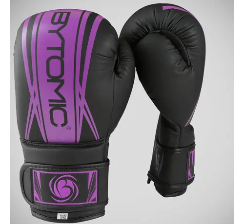 Bytomic Zwart/paarse Bytomic Axis bokshandschoenen voor dames