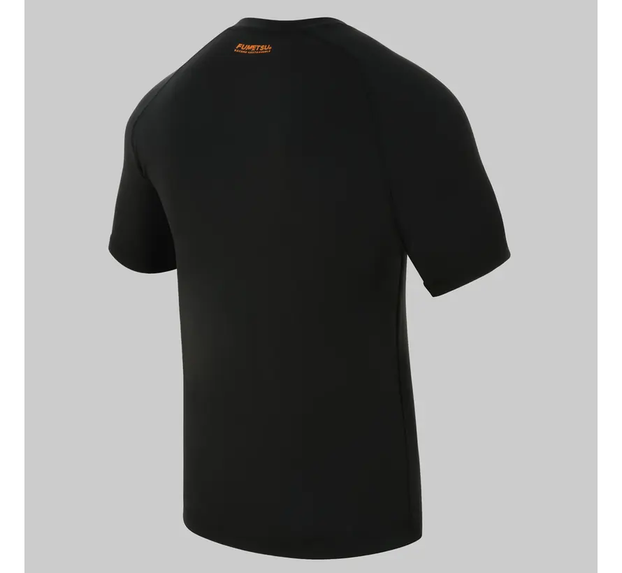 Fumetsu Origins Rashguard met korte mouwen, zwart/oranje