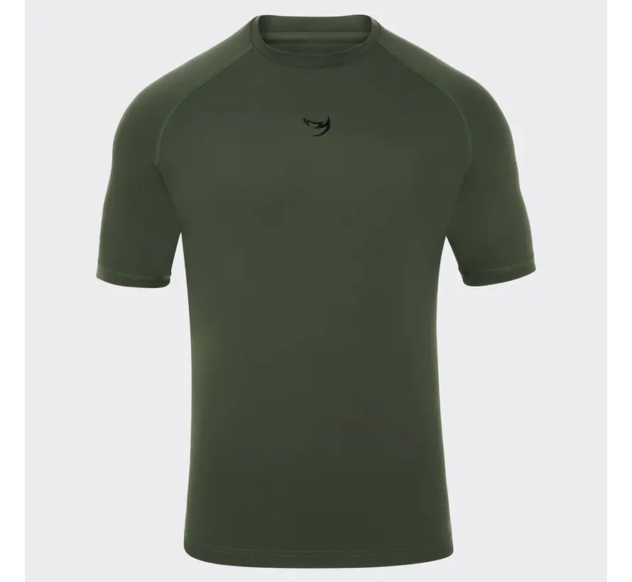 Khaki Fumetsu Origins rashguard met korte mouwen