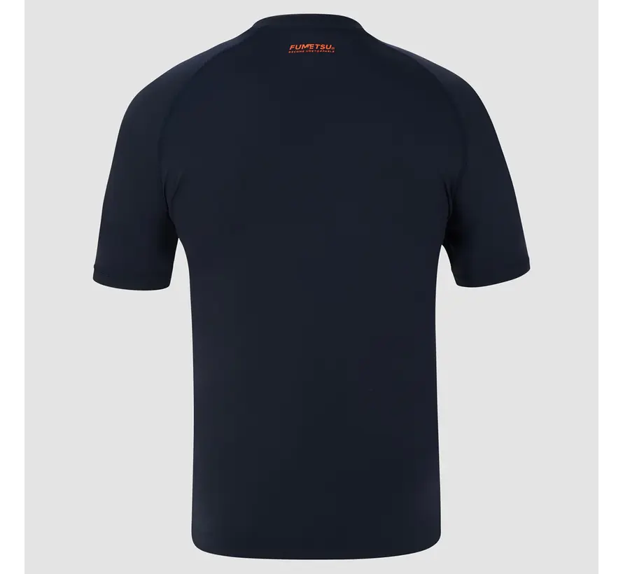 Navy Fumetsu Origins rashguard met korte mouwen