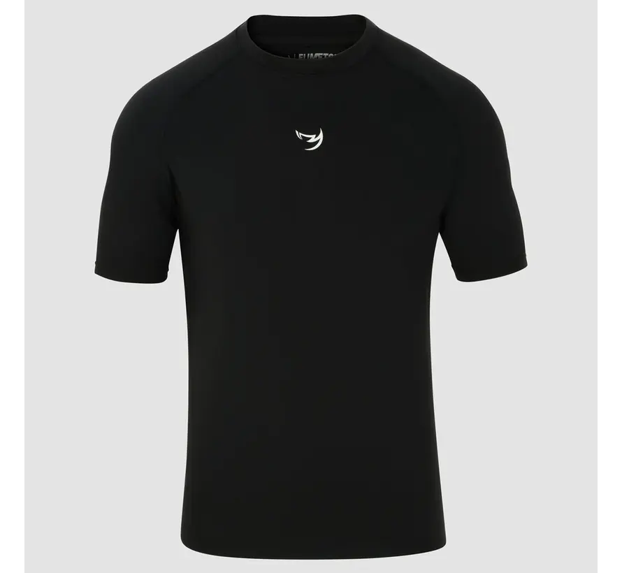 Zwarte Fumetsu Origins rashguard met korte mouwen