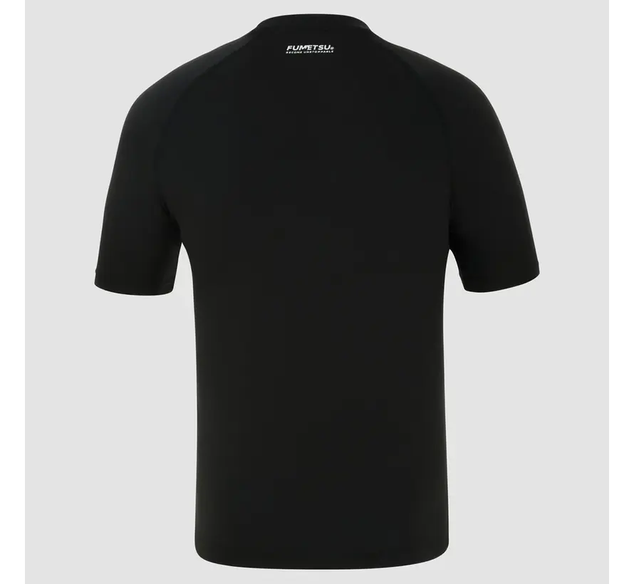 Zwarte Fumetsu Origins rashguard met korte mouwen