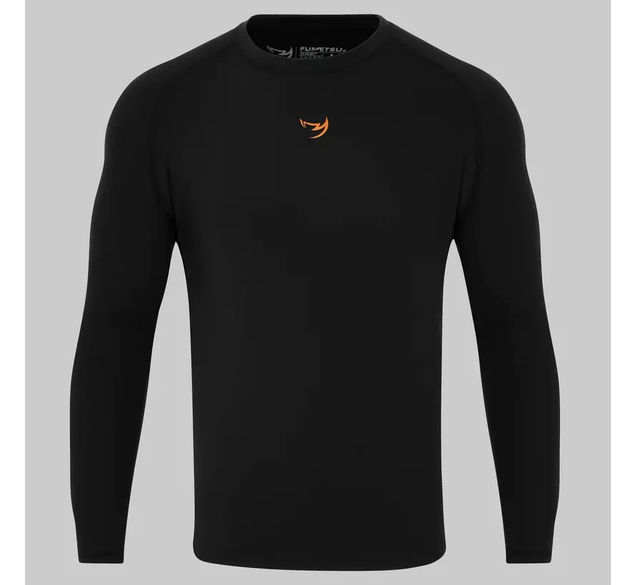 Fumetsu Origins Rashguard met lange mouwen Zwart/Oranje