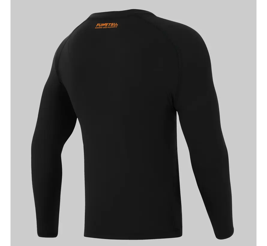 Fumetsu Origins Rashguard met lange mouwen Zwart/Oranje