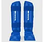 Blauw/witte Bytomic Red Label karate-scheenbeschermer/wreefbeschermer