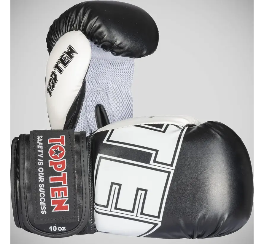 Top Ten NK3 bokshandschoenen, zwart