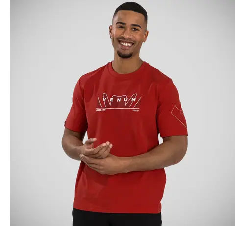 Venum Venum T-shirt met slangenprint, rood