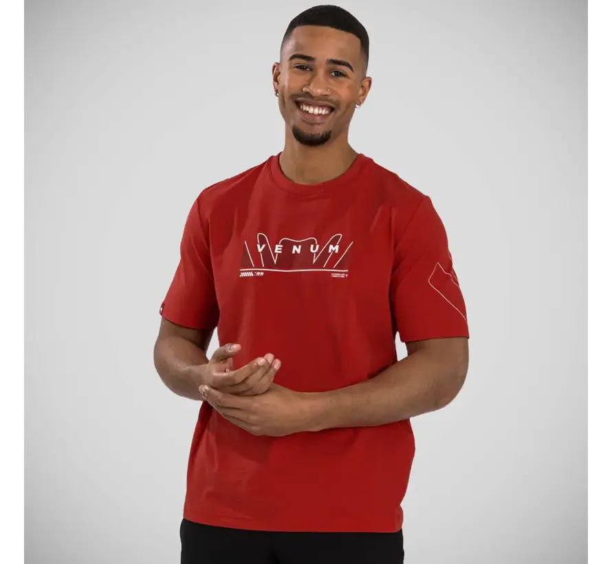 Venum T-shirt met slangenprint, rood