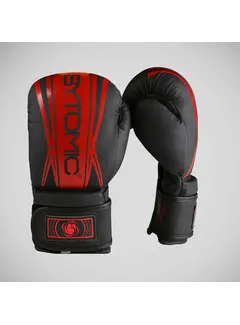 Bytomic Zwart/rode Bytomic Axis V2 bokshandschoenen voor kinderen