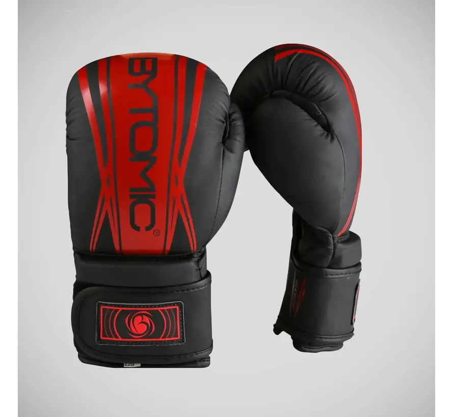 Zwart/rode Bytomic Axis V2 bokshandschoenen voor kinderen