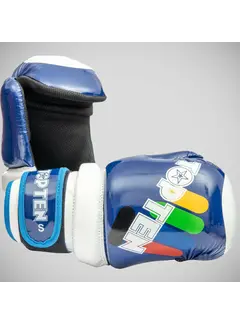 Top Ten Blauwe Top Ten Glossy Block ITF Pointfighter-handschoen