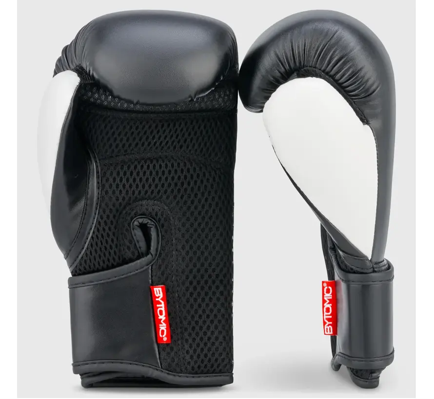 Zwart/witte Bytomic Red Label-bokshandschoenen