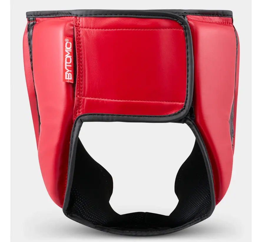 Rood/zwarte Bytomic Red Label-hoofdbeschermer voor toernooien