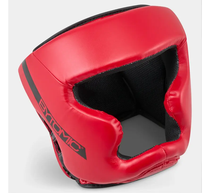 Rood/zwarte Bytomic Red Label-hoofdbeschermer voor toernooien