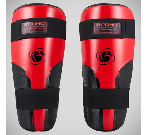 Bytomic Rood/zwarte Bytomic Performer Carbon Evo scheenbeschermers