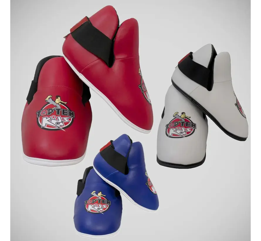 Blauwe Top Ten Kinder voetbeschermer, één maat